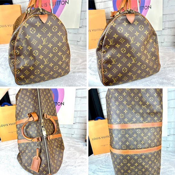 Louis Vuitton Keepall 55 Duffel Bag Travel Bag with lock key, tag poignet - Picture 3 of 16